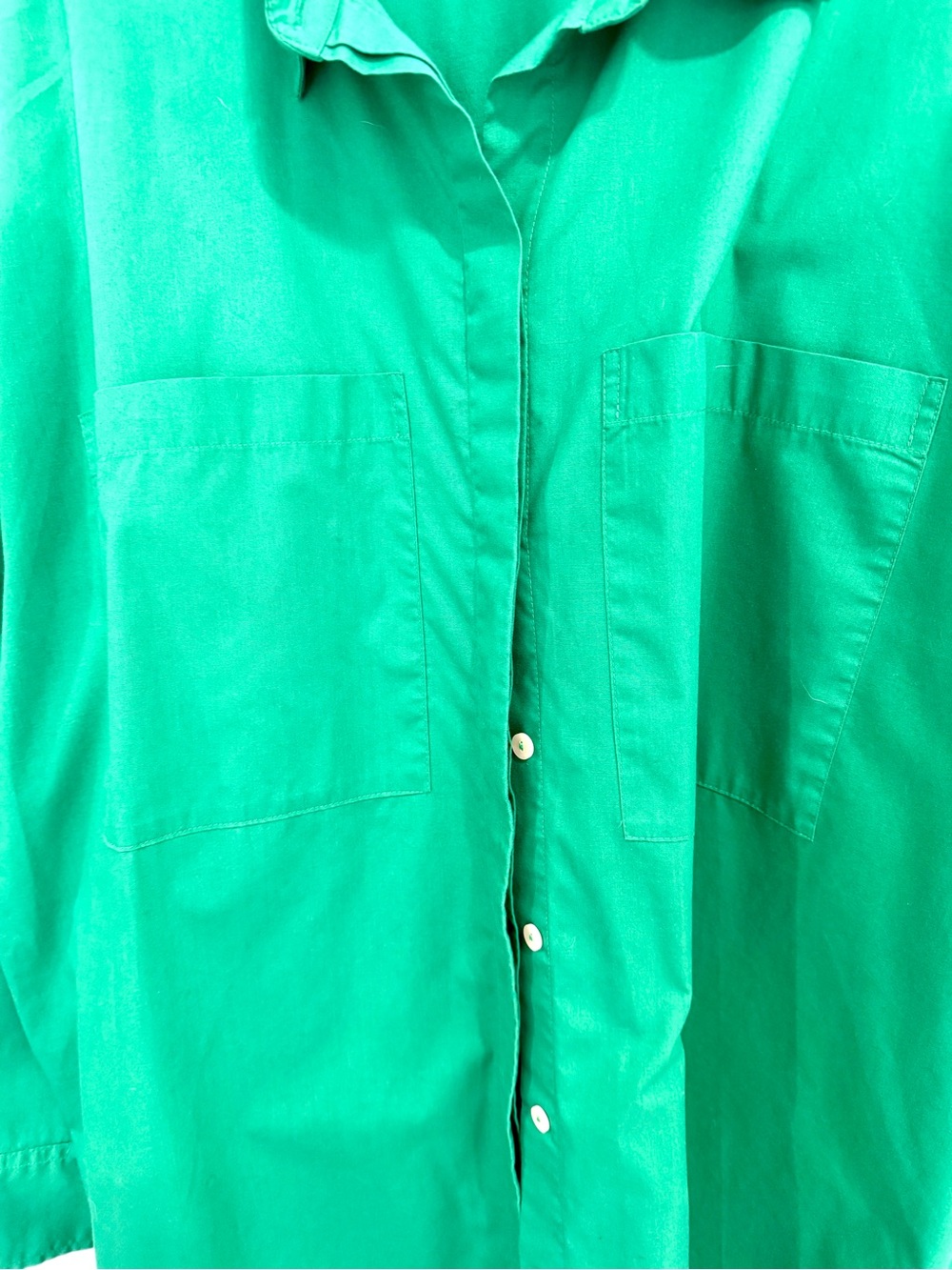 Abercrombie & Fitch Emerald Green Long Sleeve Dress - Picture 3 of 8